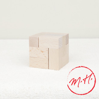 Casse tête cube en bois
