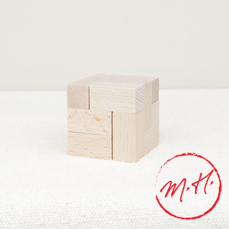 Casse tête cube en bois