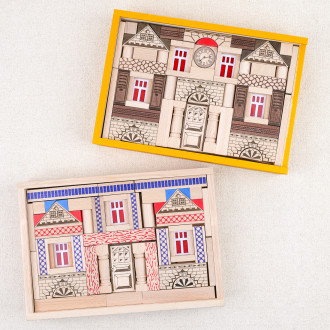 Jeu de construction en bois