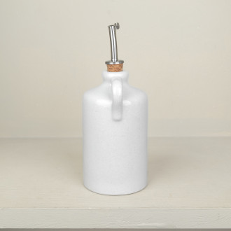 Ceramic oil cruet with spout