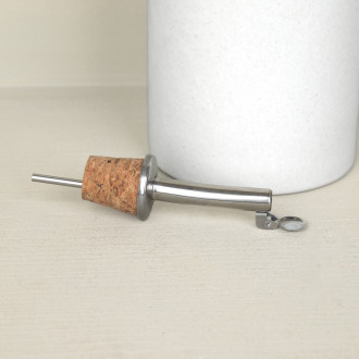 Ceramic oil cruet with spout