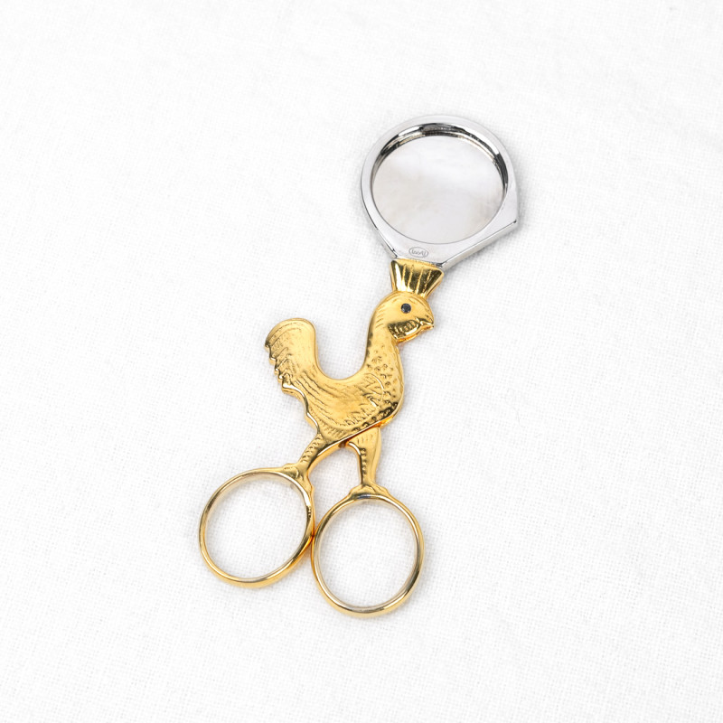 Ciseaux coupe-œufs poulette