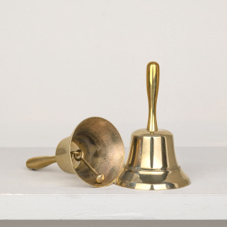 Cloche à main en laiton