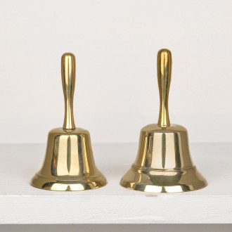 Cloche à main en laiton