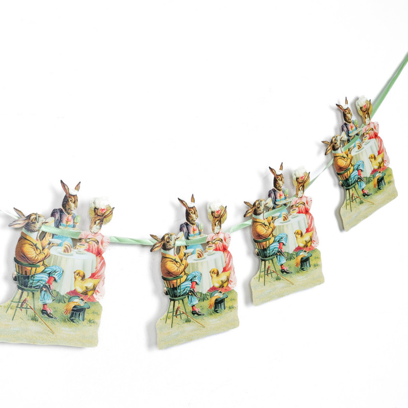 Guirlande en papier lapins