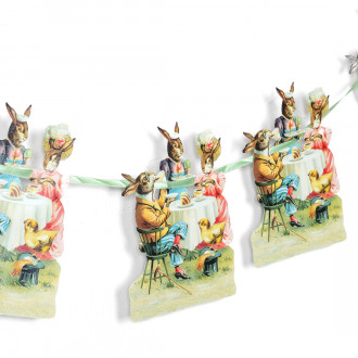 Guirlande en papier lapins