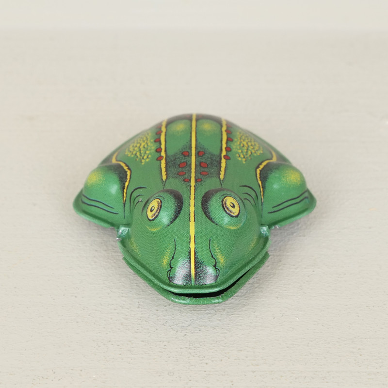 Ancien jouet tôle grenouille mécanique BHARAT TOYS INDIA 1950/60 TBE