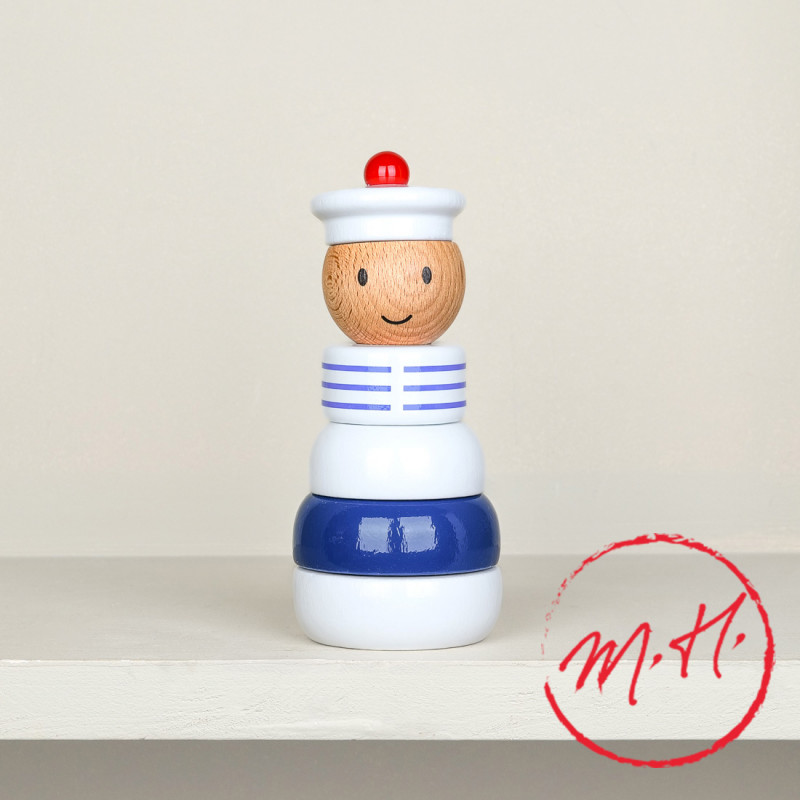 Jeu d’éveil empilable en bois Marine Nationale