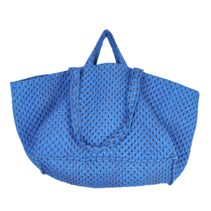 Giant dark blue Provencal bag