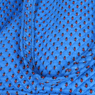 Giant dark blue Provencal bag with flies