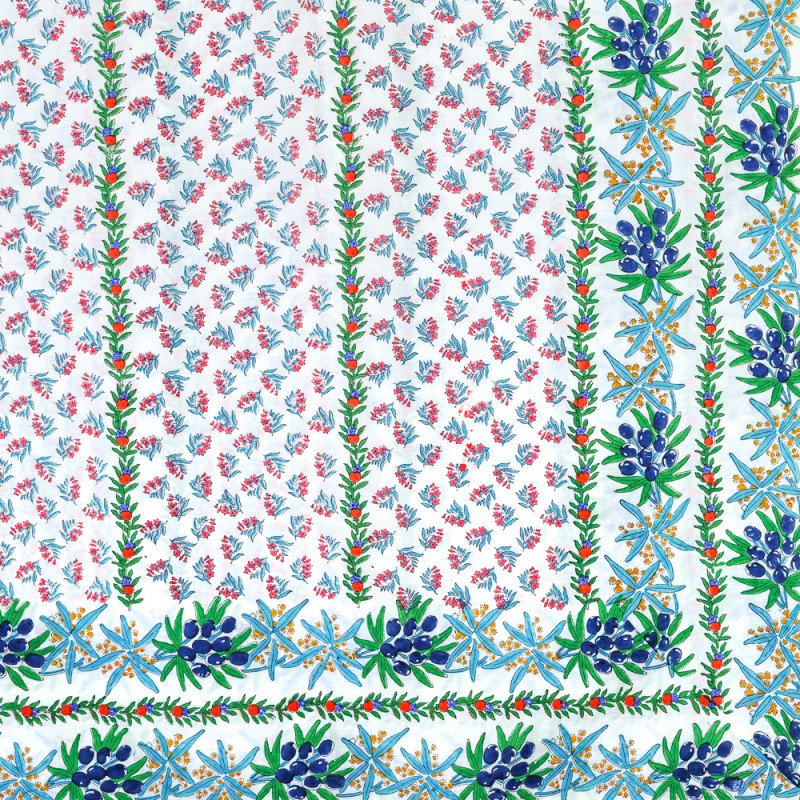 Olive bouquet tablecloth 250 x 170 cm