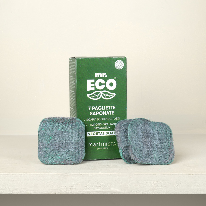 7 steel wool impregnated sponges