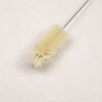Natural fiber bottle brush