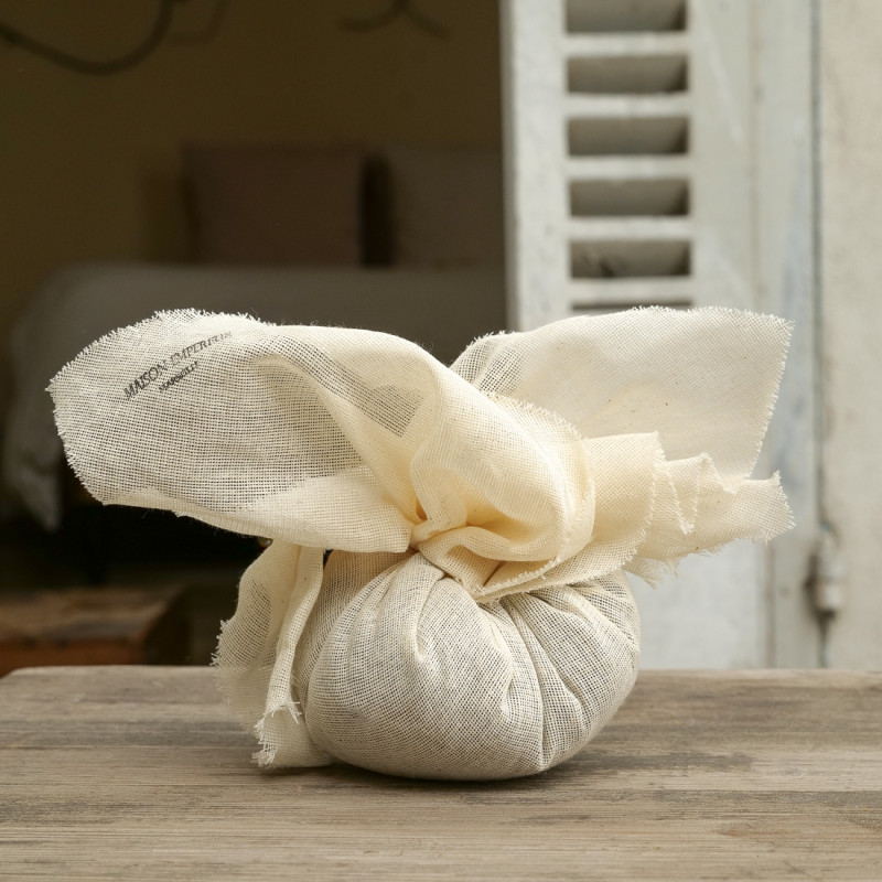 Furoshiki lavande en toile naturelle