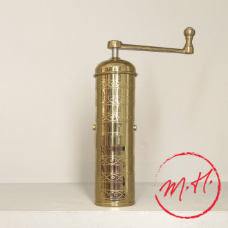 Moulin à café en laiton poli