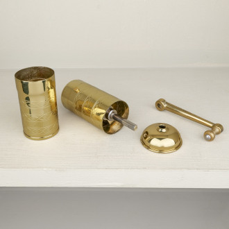 Moulin à café en laiton poli