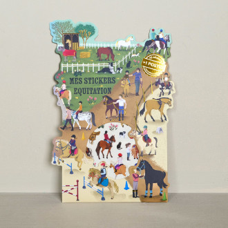 Horse-riding stickers and posters