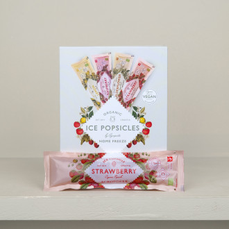 Strawberry organic water ice tubes