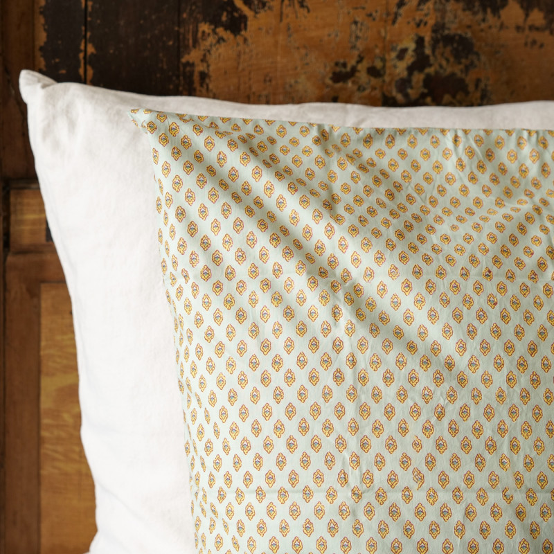 2 Taies d'oreiller Calisson Menthe