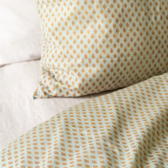 2 Taies d'oreiller Calisson Menthe