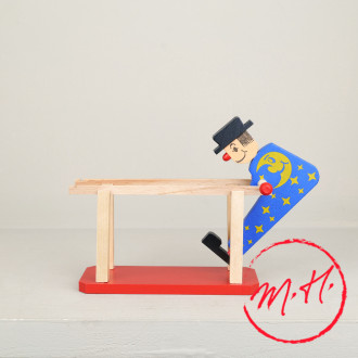 Clown barres parallèles en bois