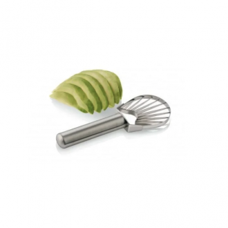 Stainless steel avocado slicer