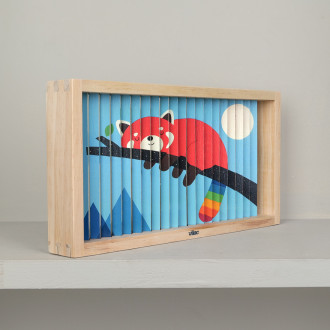 Puzzle animaux batônets de bois