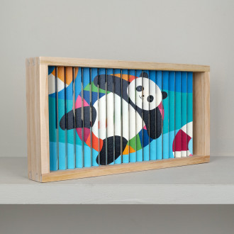 Puzzle animaux batônets de bois