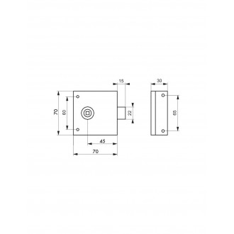 Latch lock - interior door