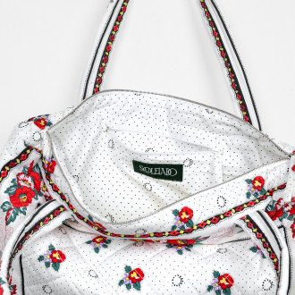 Souleiado White Adiana Handbag