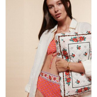 Souleiado White Adiana Handbag