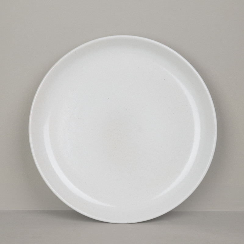 Natural stoneware dinner plate