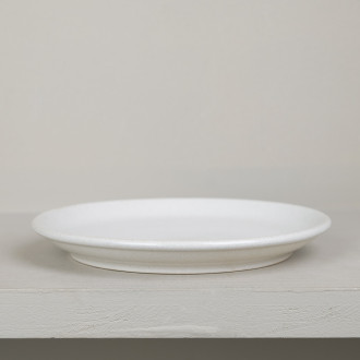 Natural stoneware dessert plate