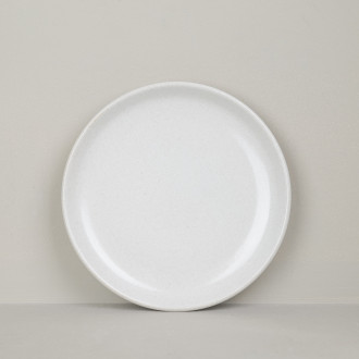 Assiette à dessert en grès naturel