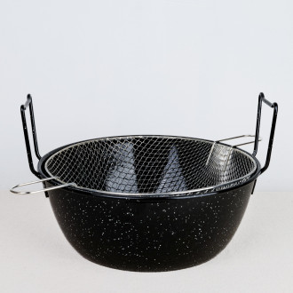 Enameled Induction Fryer