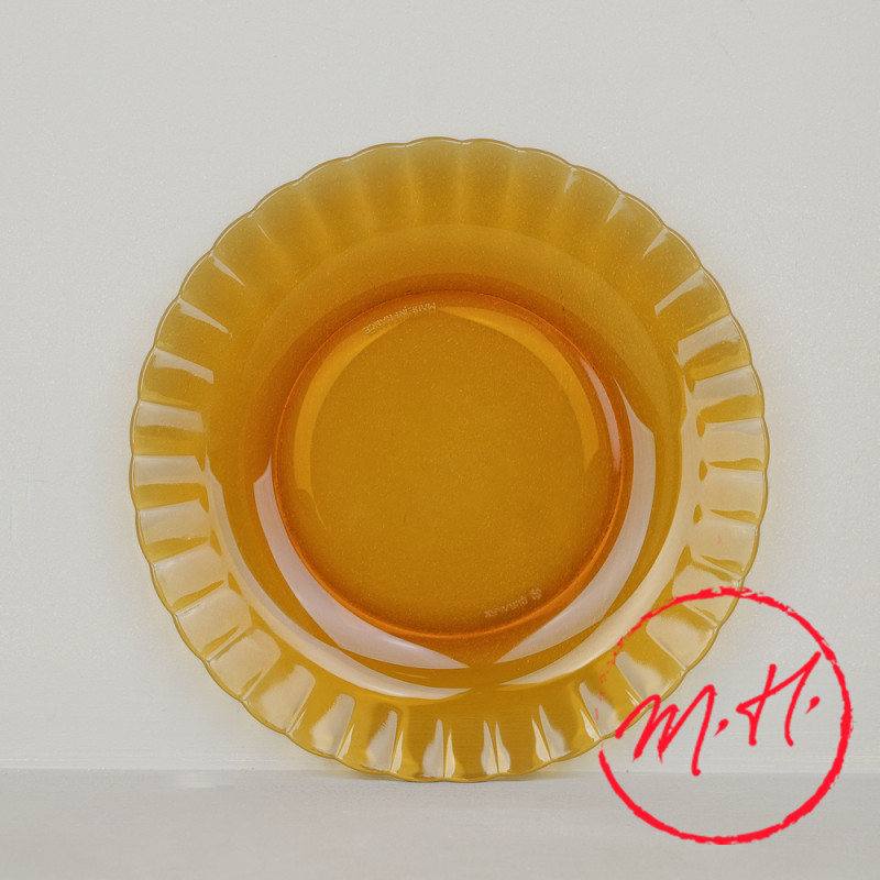 6 Assiettes plates Picardie Duralex - Vermeil