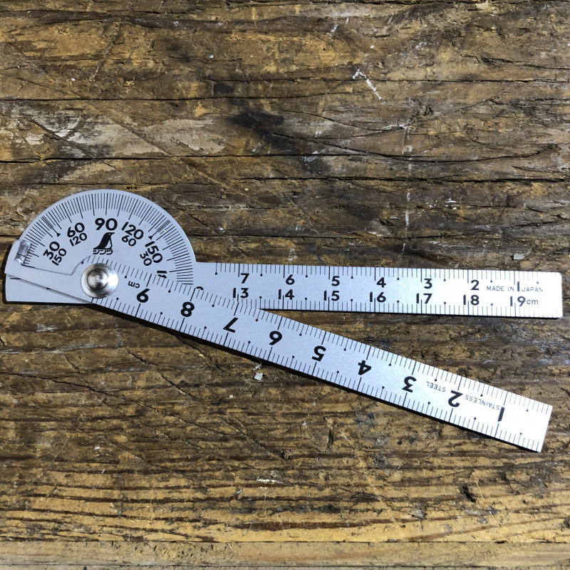 Japanese mini protractor with scale