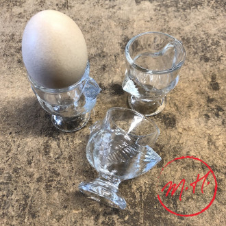 Glass egg cup