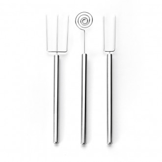 Stainless steel chocolate forks