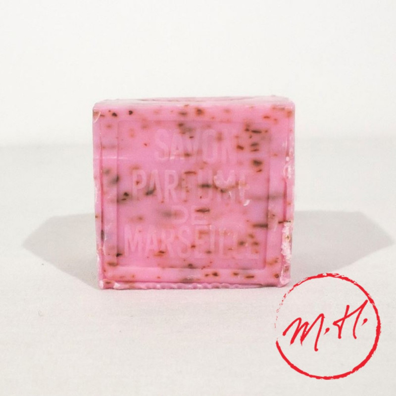 Marseille soap with crushed rose