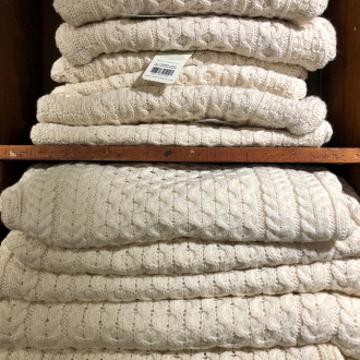 Irish knitted wool sweater