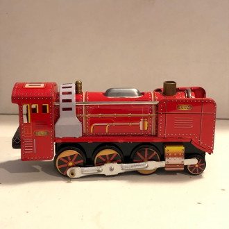 Locomotive mécanique rouge