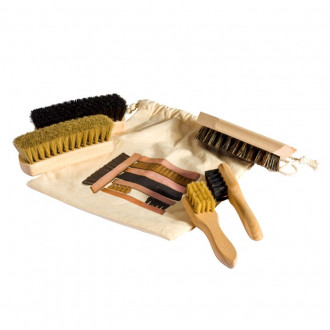 Set of 5 waxing brushes