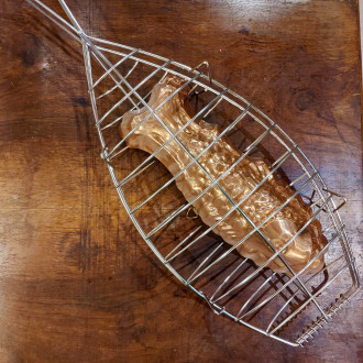 Stainless steel fish grill 42x19