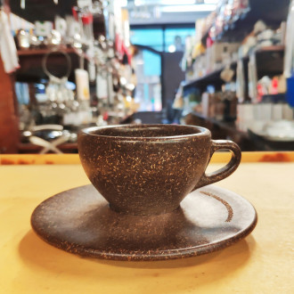 Tasse expresso en marc de café