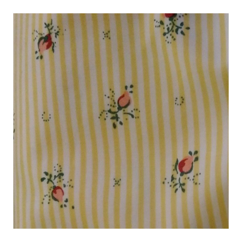 Manon" yellow fabric by the metre