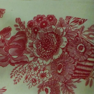 Canasto" raspberry fabric by the metre