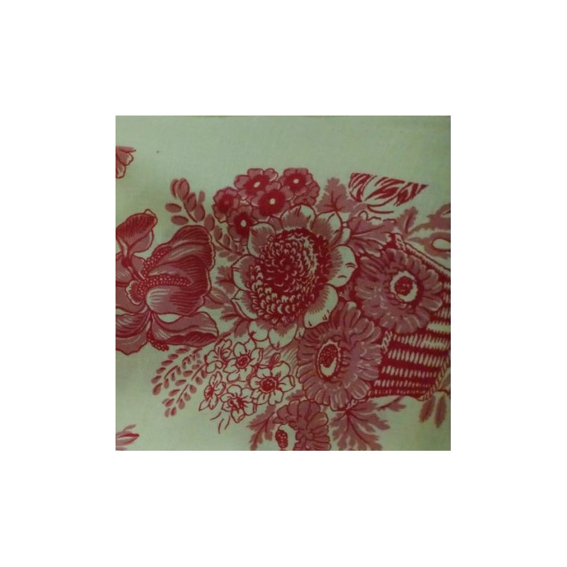 Canasto" raspberry fabric by the metre