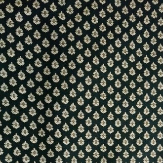 Batiste Ampo" blue-black fabric by the metre