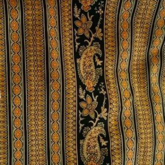 Bonis strip" fabric by the metre, black